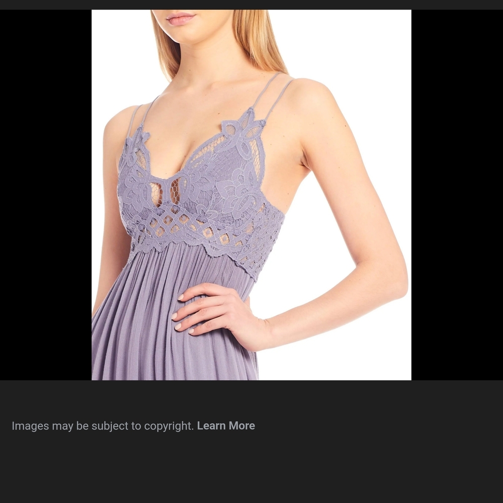 Free People Lavender Lace Maxi Dress
